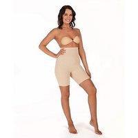 Secret Weapons High Waist Shaping Skinny Shorts - Nude