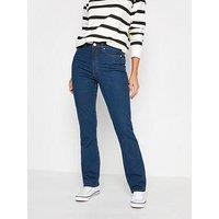 Long Tall Sally Mid Wash Straight Leg Jeans - Blue