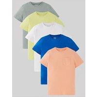 Everyday Boys 5 Pack Bright Short Sleeve T-Shirt - Multi