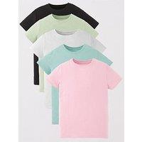 Everyday Girls 5 Pack Solid T-Shirts - Multi