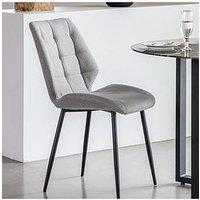 Gallery Direct Set Of 2 Matthew Grey Dining Chairs