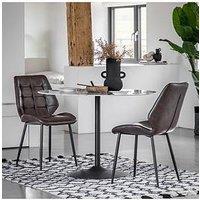 Gallery Direct Set Of 2 Matthew Brown Dining Chairs