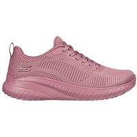 Skechers Bobs Squad Chaos Lace Up Trainers - Raspberry