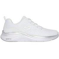 Skechers Vapor Foam Engineered Mesh Lace-Up Trainer - White/Silver