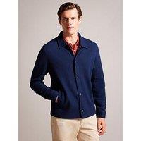Ted Baker Eason Button Through Wool Jacket - Navy