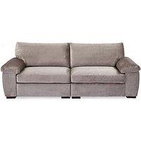 Very Home Salerno Standard Back 4 Seater Fabric Sofa - Taupe - Fsc Certified