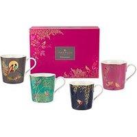Sara Miller Chelsea Set Of 4 Assorted Mugs With 22Ct Gold Detail