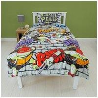 Tmnt Teenage Mutant Ninja Turtles Single Rotary Duvet Cover - Multi