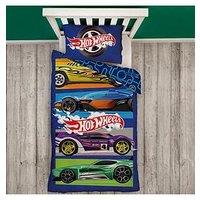 Hot Wheels Single Panel Duvet Cover Set - Multi