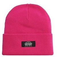 Superdry Classic Knitted Beanie - Pink