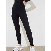 In The Style High Waist Sculpt & Control Leggings - Black