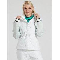 South Beach Ski Padded Gilet With Waist Belt In White