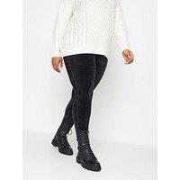 Yours Velour Legging Black