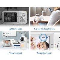 Vtech Vm3263 2.8 Inch Digital Video Baby Monitor With Adjustable Camera And Night Light