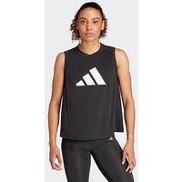 Adidas Womens Train Essentials Logo Tank - Black