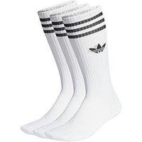 Adidas Originals Unisex 3 Pack High Crew Socks - White