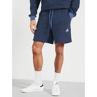 Adidas Sportswear Mens Essentials Melange Shorts - Navy