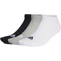 Adidas Sportswear Unisex 3 Pack Cushioned Low Socks - White/Grey/Black