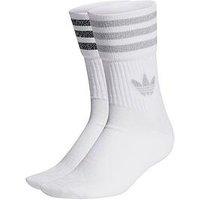 Adidas Originals Womens 2 Pack Glitter Crew Socks - Multi