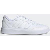 Adidas Sportswear Mens Courtblock Trainers - White/White