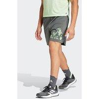 Adidas Mens Training Camo Knit Logo Shorts - Navy