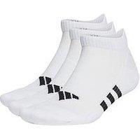 Adidas Mens Training Cushioned Low 3Pack Socks - White