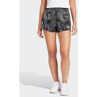 Adidas Womens Training Pacer Knit Flower Print Shorts - Grey