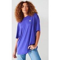 Adidas Originals Womens Trefoil Tee - Blue