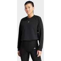 Adidas Womens Training Power Crew Sweat - Black