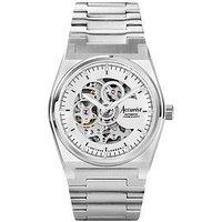 Accurist Men'S Origin Skeleton Automatic Silver Stainless Steel Bracelet 41Mm Watch