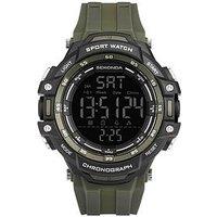 Sekonda Mens Sport Crossfell Green Plastic Strap With Black Dial Digital Watch