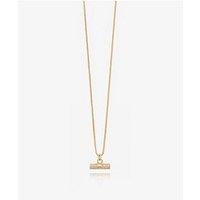 Rachel Jackson Solid Gold And Diamond T-Bar Necklace