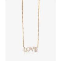 Rachel Jackson Solid Gold And Diamond Love Necklace