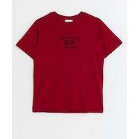River Island Boys Dragon Graphic T-Shirt - Red