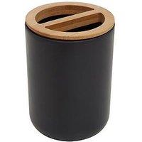 Premier Housewares Canyon Black Toothbrush Holder