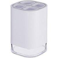 Premier Housewares Ando White Acrylic Toothbrush Holder