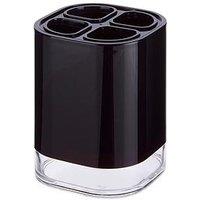 Premier Housewares Ando Black Acrylic Toothbrush Holder