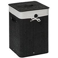 Premier Housewares Kankyo Black Square Laundry Hamper