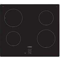 Bosch Series 2 Pug61Raa5B 60Cm Integrated Induction Hob, Touch Control, 4 Zones - Black