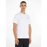 Calvin Klein Micro Logo Interlock T-Shirt - White