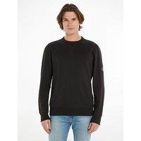Calvin Klein Jeans Badge Crew Sweat Top - Black