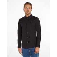 Tommy Jeans Original Stretch Long Sleeve Shirt - Black