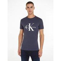 Calvin Klein Jeans Core Monologo Slim T-Shirt - Navy