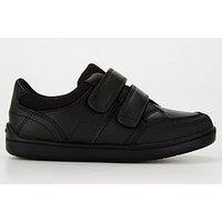V By Very New Younger Boys Leather Twin Strap School Shoe