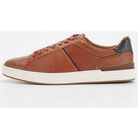 Very Man Tan Leather Trainer