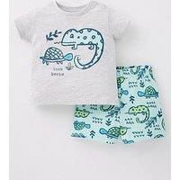 Everyday Baby Boys Short Sleeve Iguana Print T-Shirt And Short Set