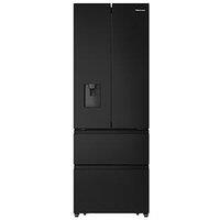 Hisense Rf632N4Wfe 70Cm Wide French Door, American Fridge Freezer - Black Stainless Steel