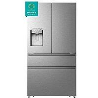 Hisense Rf728N4Sase Pureflat 90Cm French Door, Water And Ice, American Fridge Freezer - Stainless Steel