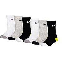 Nike Younger Boys 6Pk Nike Smiley Crew Sock