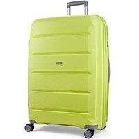 Rock Luggage Tulum Hardshell 8-Wheel Spinner Large Suitcase -Lime/Grey